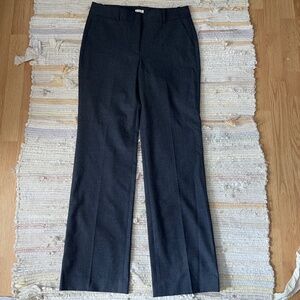 NWT J. Crew Dark Gray Full Length Stretch Trouser Pants Size 6